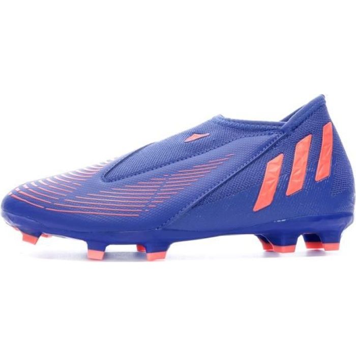 Chaussures de foot Bleu Rouge Adidas Predator Edge.3 FG Cdiscount Sport