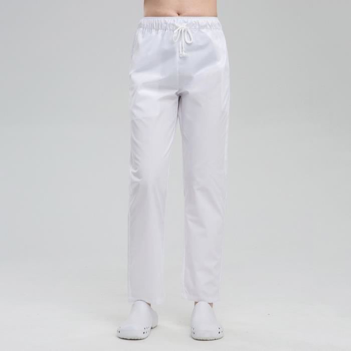 Pantalon Médical Infirmier Noir Stretch Ultra Confort – Élastique Chevilles, Super Extensible Homme/Femme