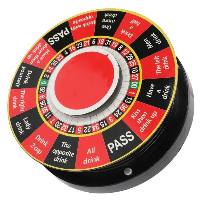 Roue De Roulette Russe De Table - Jeu De Poker Fun Pour Soirées Entre Amis Et Fêtes !