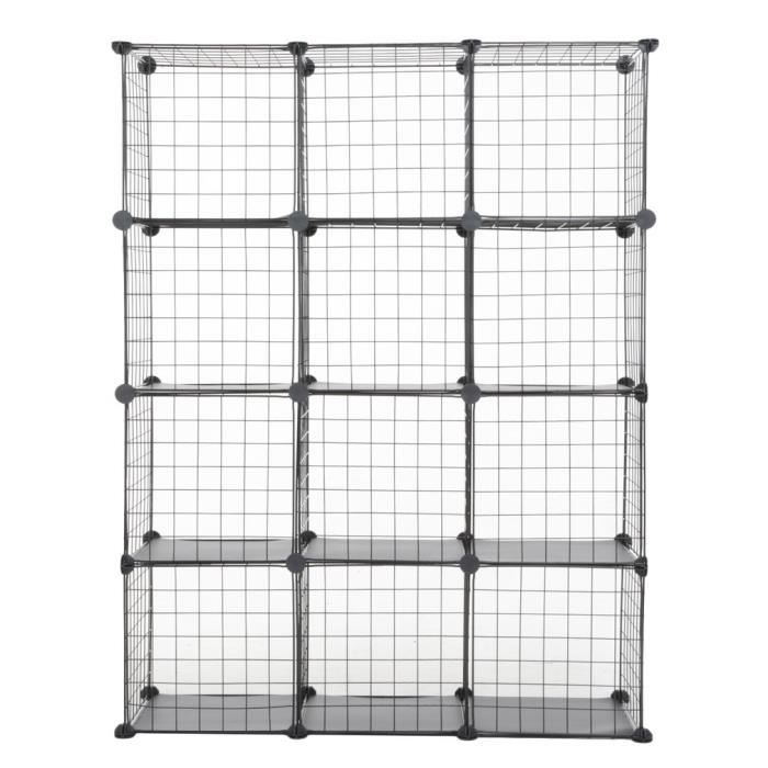 12 Cubes Etagere De Rangement Armoire Cube Etagere A Livres En