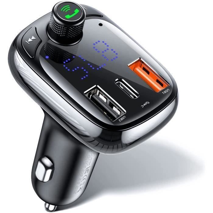 Trust-Transmetteur FM Bluetooth 50 Adaptateur Bluetooth Voiture Chargeur  Rapide QC30+PD 20W Prise Allume Cigare Bluetooth avec 144 - Cdiscount Auto