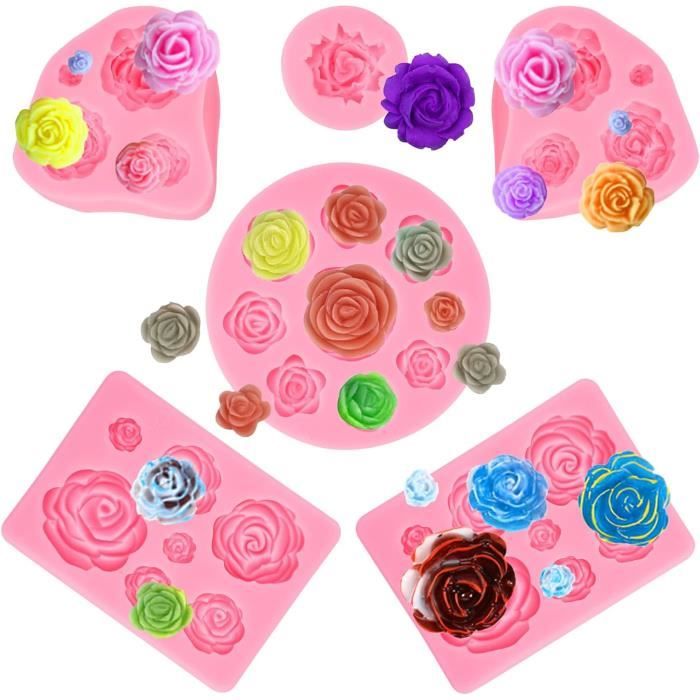 14-teiliges Silikonformen Set Sukkulenten - 3D Gießformen Für Kerzen, Seifen & Schokolade