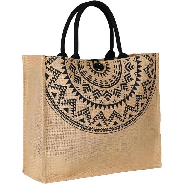 Sac Fourre-tout En Jute Beige - Fait Main, Idéal été (neuf Avec étiquettes)