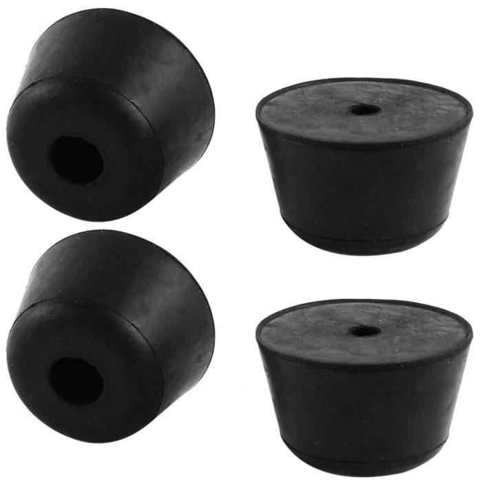 Lot De 4 Pieds En Caoutchouc Pour Meubles - Dimensions D24x20xH15mm - Vis Incluses - Neuf Uxcell