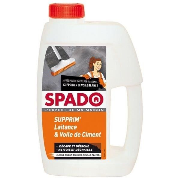 SPADO - Décapant laitance et voile de ciment - Décape et détache - Nettoie et dégraisse - Elimine ci
