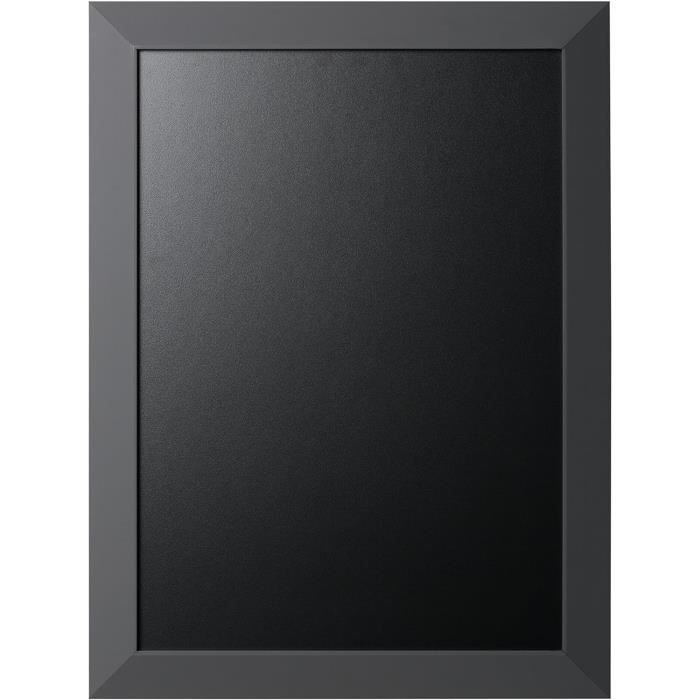 Bi-Office Tableau D'Affichage Kamashi Noir - Panneau Pinnwand Élégant Et Fonctionnel