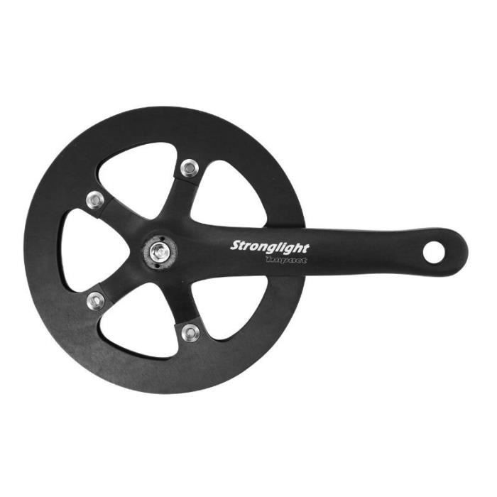 Pédalier Stronglight Impact Tandem - Noir - 170mm - 48/38/28 - 9/10 Vitesses - Neuf