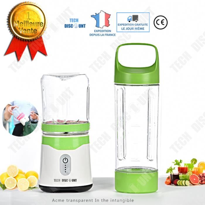 Mini Blender A Smoothie Portable Bebe Mixeur A Main Avec Bouteille Gourde 500ml Hachoir Electrique Rechargeable Usb Transportable Cdiscount Electromenager