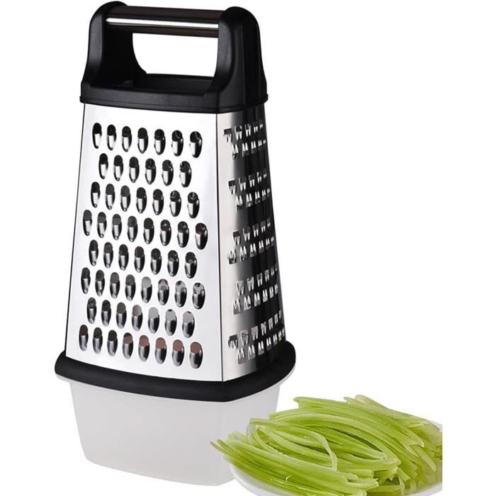 Joseph Joseph Duo Râpes 2-en-1 – Râpe Légumes/Fromage Grossière + Fine/Zesteur Agrumes – Opale/Vert, Inox Tranchant