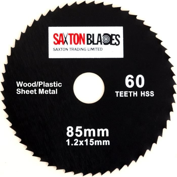 1 set de mini lames de scies circulaires HSS pour disque de roue de