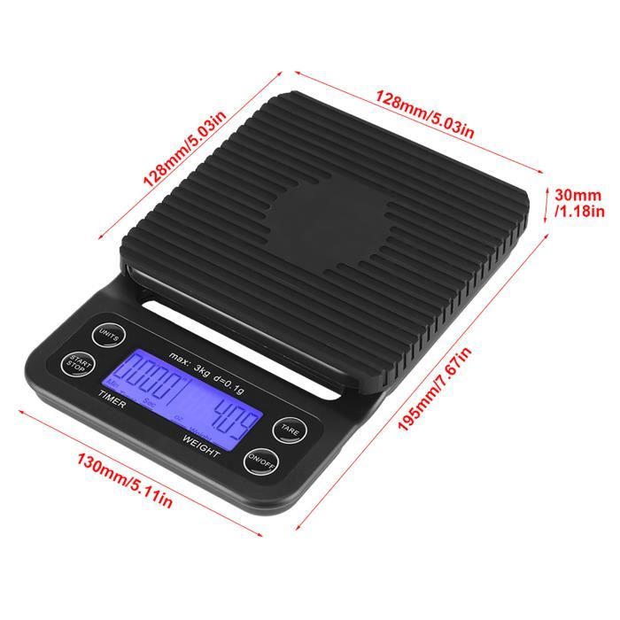 Balance café intelligente 3KG/0.1g, avec minuterie, balance de cuisine numérique Portable de précision pour Pot de café | ✓ Meilleur prix au Maroc | Maroc ! toutes les Promos Balance café intelligente 3KG/0.1g, avec minuterie, balance de cuisine numérique Portable de précision pour Pot de café | ✓ Meilleur prix au Maroc | Maroc ! toutes les Promos