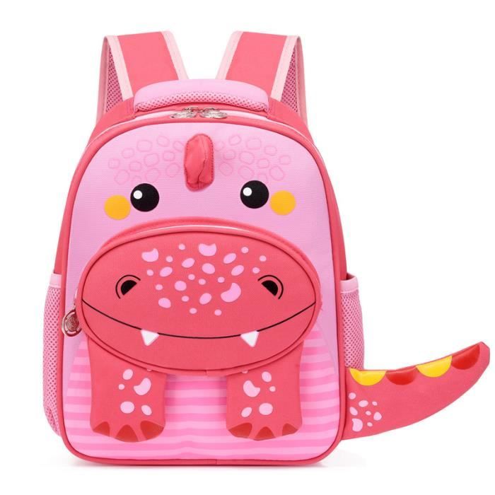PERLETTI Sac à Roulette Scolaire Maternelle et Peluche Dinosaure Douce