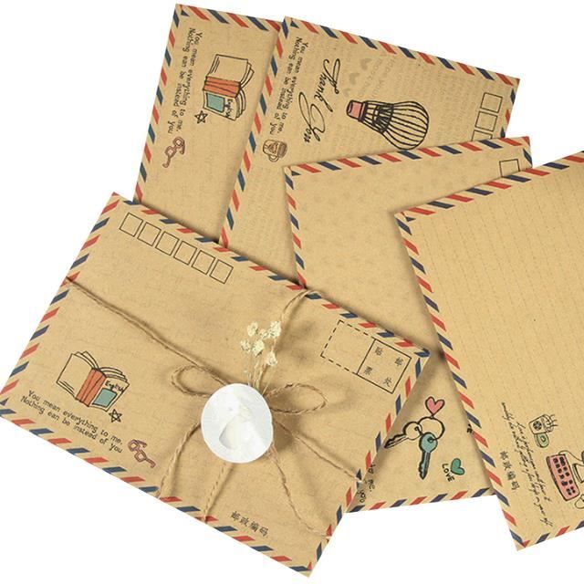 Set Papeterie Vintage – 8 Enveloppes 8 Feuilles 8 Autocollants Cire – Style Rétro Pour Lettres, Invitations Papier à Lettres Brun Craft Set Papeterie Vintage – 8 Enveloppes 8 Feuilles 8 Autocollants Cire – Style Rétro Pour Lettres, Invitations Papier à Lettres Brun Craft