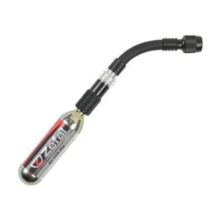 Gonfleur - ZEFAL - Ez control FC flex + cartouche co2 16g - Pour valves Presta ou Schrader - Adulte - Noir - VTT