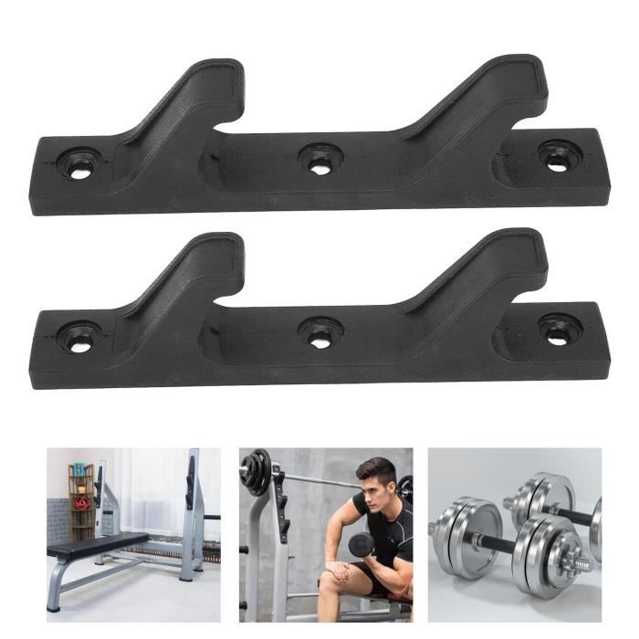 Lot De 2 Supports Pour Haltères En Plastique épais - Protège Les Haltères Et Le Sol, Dimensions 15 X 4,1 X 3,5 Cm | Accessoire Salle De Sport Maison - 3