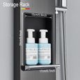 Panneau de douche avec support de rangement Ensemble de robinetterie pour douche à effet de pluie SPA Massage Jet Baignoire Douche-1
