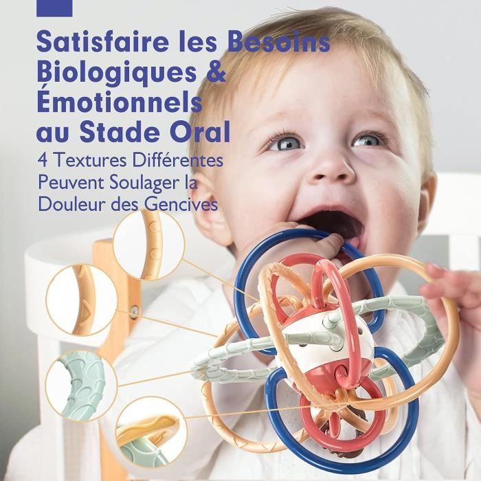 Jouet De Dentition Sensoriel Et Hochet Bébé Réfrigérants Pour 0 3