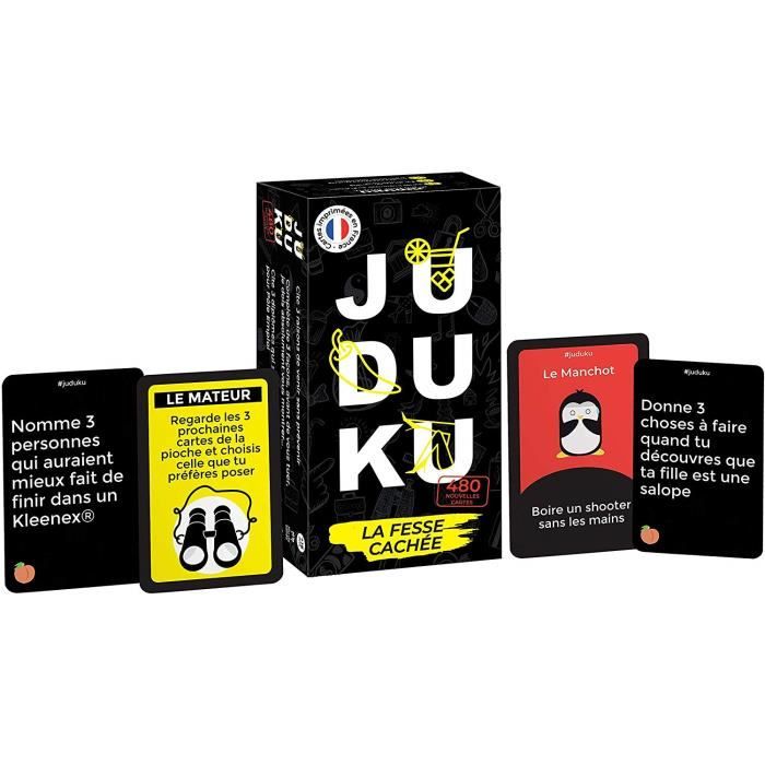Jeu de société - JUDUKU - La Fesse Cachée - 480 nouvelles cartes - Edition  Limitée Noir & Blanc 6499 - Cdiscount Jeux - Jouets
