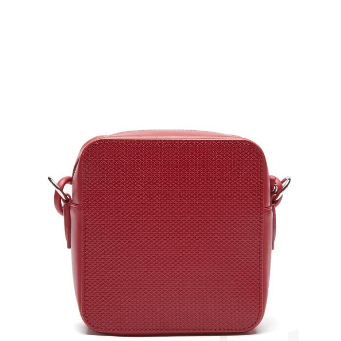 Sac port travers Lacoste ref 50219 C62 Rouge 15 16 7.5 Achat