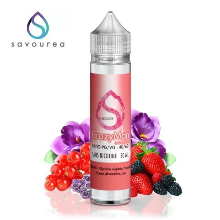 E-liquide Savourea Crazy Man 50ml - 3mg - Cdiscount Au quotidien