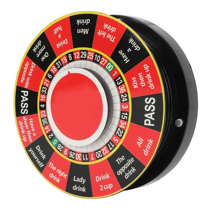 TOYANDONA Roulette De Table En Plastique Avec Billes En Acier – Jeu De Poker, Fête Et Soirée Jeux, Adulte Et Enfant, 14 Cm