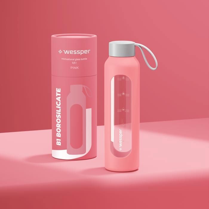 Étui En Silicone Pour Bouteille En Verre Wessper B1 BOROSILICATE 0