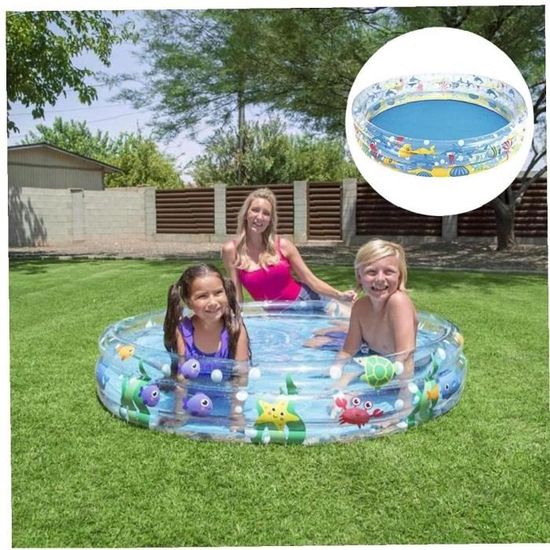 Piscine gonflable pour enfants et familles, piscine rectangulaire pliable  en PVC de grande taille, 300 x 175 x 55 cm, portabl - Cdiscount Jeux -  Jouets