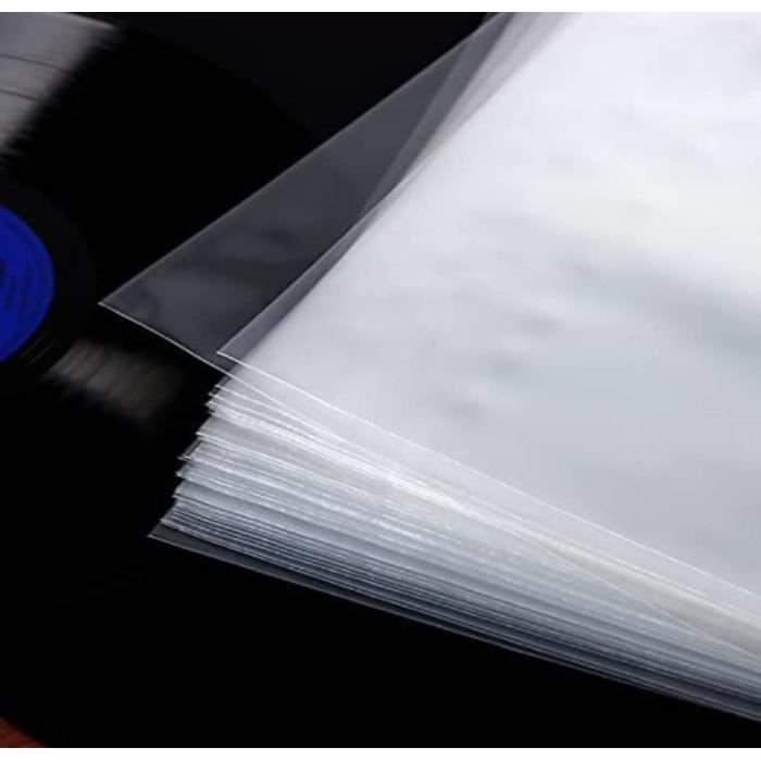 100 Pochettes Double de Protection en Plastique pour vinyles 33 Tours  Gatefold : : Informatique