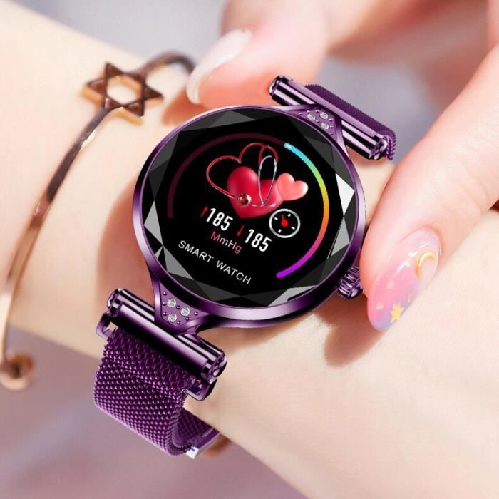 Montre connect e 696 Femmes H1 Smart Bracelet Bracelet Coeur Taux