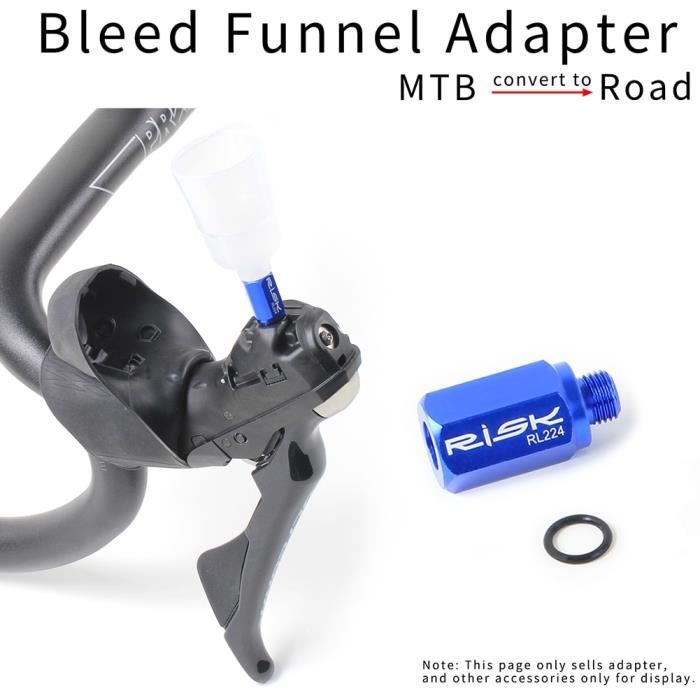 Entonnoir De Frein Vélo Shimano - Pour Injection D'huile VTT - Anti-fuites - Plastique Blanc
