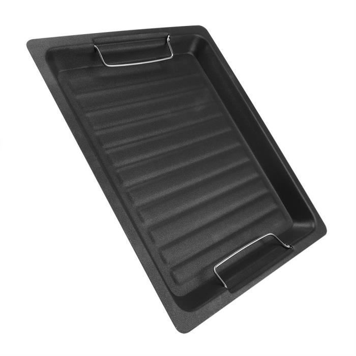 Plaque De Cuisson Acier Inoxydable 30x25cm - Plancha Portable Pour Barbecue Et Camping