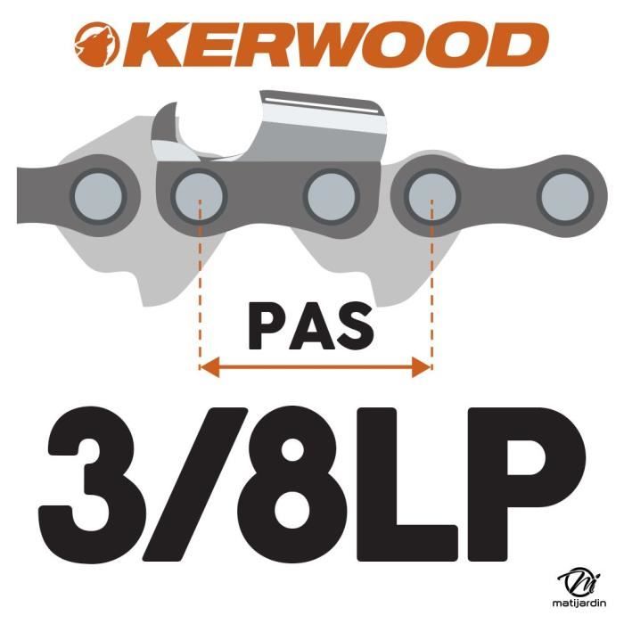 Chaine Kerwood pour STIHL MS200T 3/8LP 1,3 mm 50 maillons - Cdiscount  Jardin
