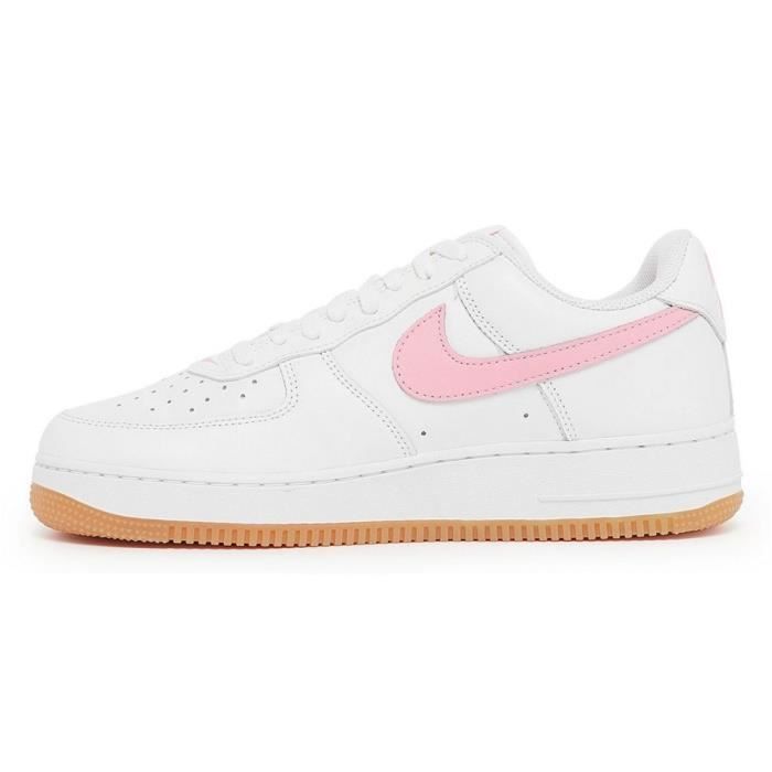 Chaussures NIKE Air Force 1 Low Retro Blanc Femme Adulte Blanc Cdiscount Sport