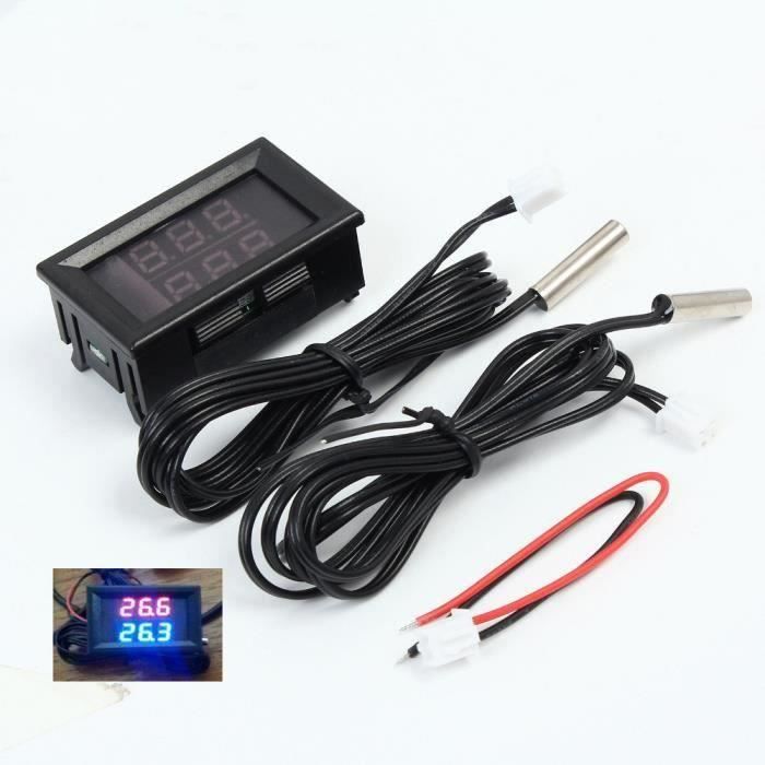4x Thermomètre Numérique - Moniteur De Température Avec Sonde Externe