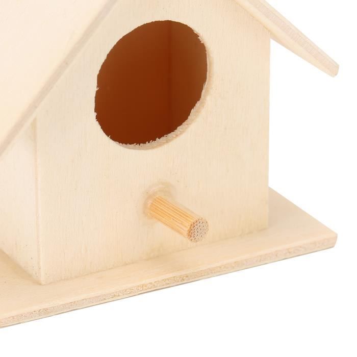 VINGVO nid d'oiseau Maison d'oiseau innovante suspendue en bois petite  maison d'oiseau exquise pour jardin extérieur - Cdiscount Animalerie