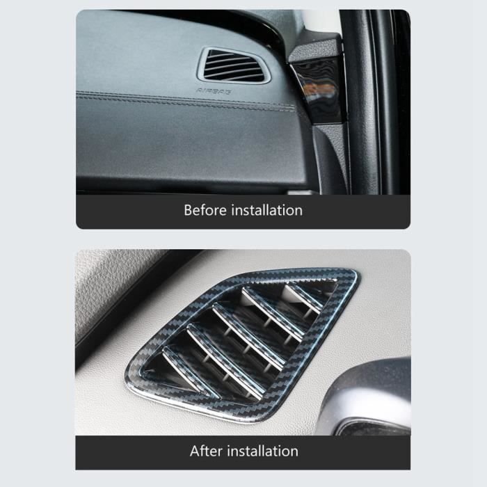 Modèle 2 - Couverture de Décoration de Volant de Voiture en Fibre de  Carbone, Autocollant de Moulage pour BMW - Cdiscount Auto