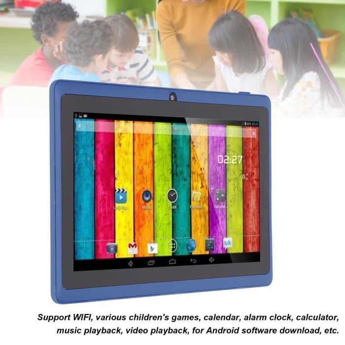 Tablette éducatif enfant,écran tactile hd avec protection des yeux