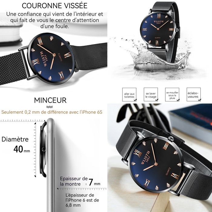 Montre Unisexe Delta Quartz - Cadran Coloré, Bracelet Bleu Silicone - Bon état