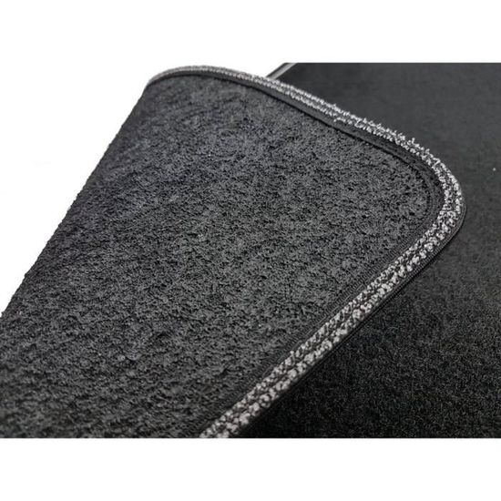 Bords Bicolores pour mod/èles C4 Aircross Avant 2012 et ASX Avant 2010. Talonnette renforc/ée en Caoutchouc Il Tappeto Auto Tapis de Voiture SPRINT00608 antid/érapants en Moquette Noire