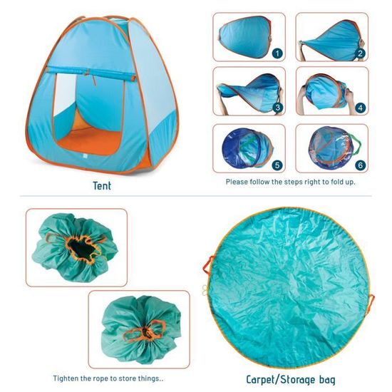 Kit de Camping Enfant World Explorer avec Tente Pop-up & Accessoires N – Les jeux Montessori