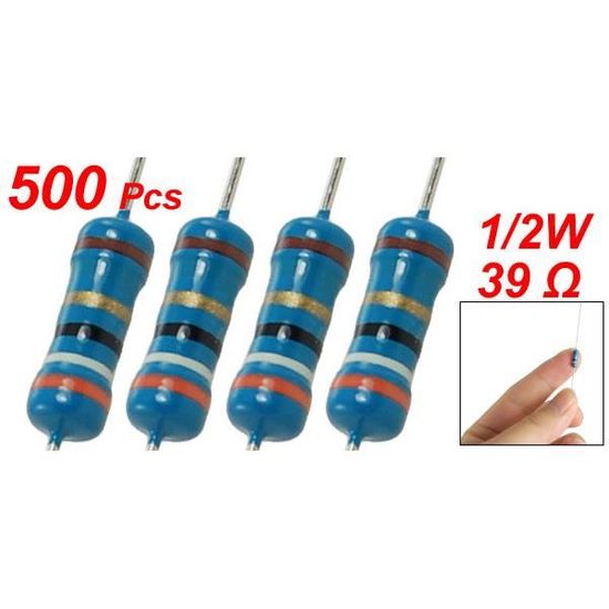 5 résistances couche carbone 5K6 1,5W 2/%