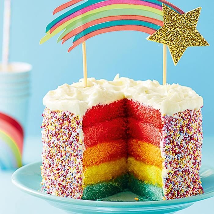 Kit Rainbow Cake 6 Pouces, 4pcs Moules à Gâteau arc-en-ciel en Silicone, Moule  Gâteau Rond en Silicone, Moule de Cuisson Anti-adhésifs Rainbow Cake  Silicone pour Gateaux Pain Tarte : : Cuisine et
