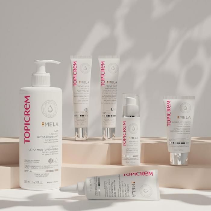 Topicrem Mela - Lait Corporel Et Savon Molato Carotte - 1Kg - Blanchissant Et Anti-imperfections - Neuf