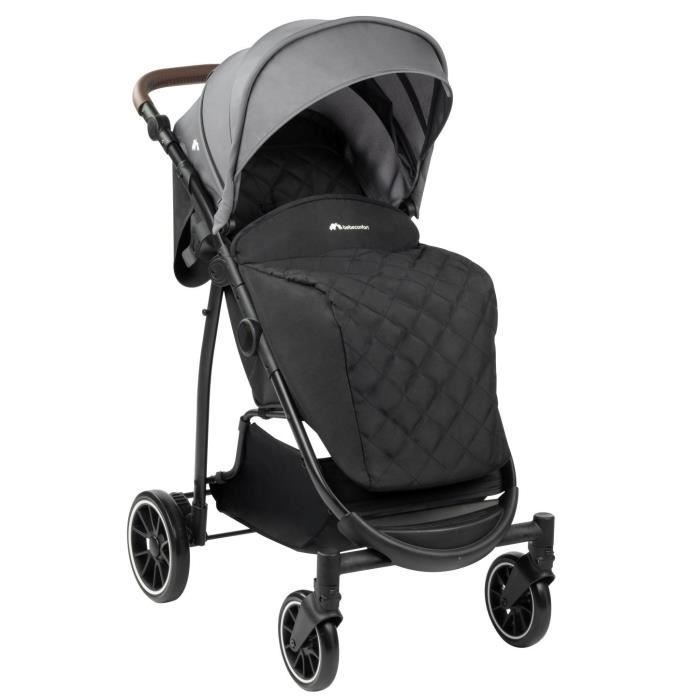 BEBECONFORT Poussette canne ultra compacte Bonny, pliage automatique, 4  roues, Black Chic - Cdiscount Puériculture & Eveil bébé