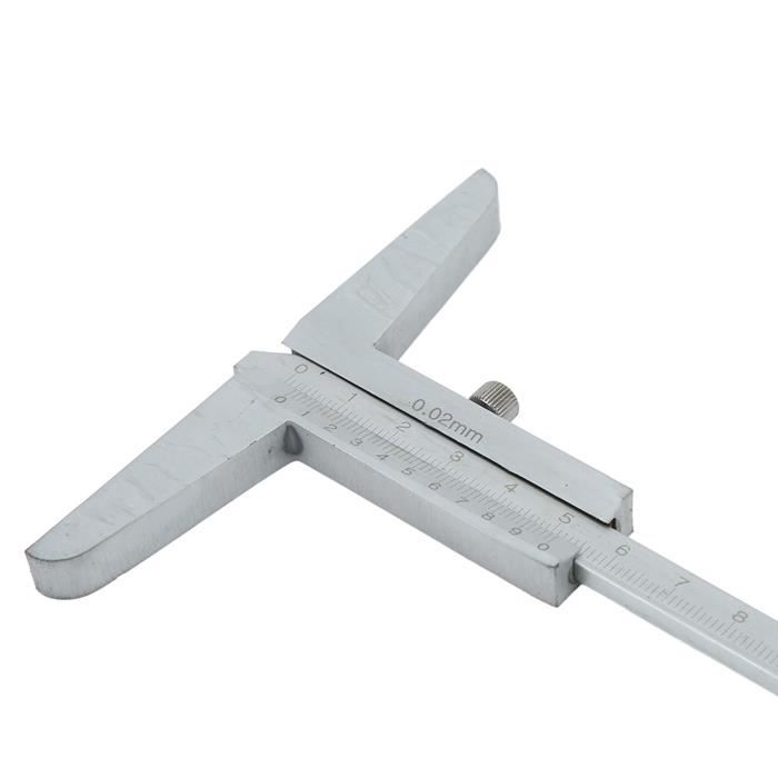 Pied à Coulisse Précision 0-150mm Acier Carbone – Jauge Micrométrique 0.02mm Avec Boîte Protection