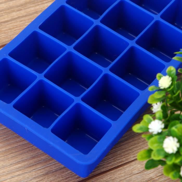 Moule cube de glace en silicone écologique pour réduire les déchets  plastique