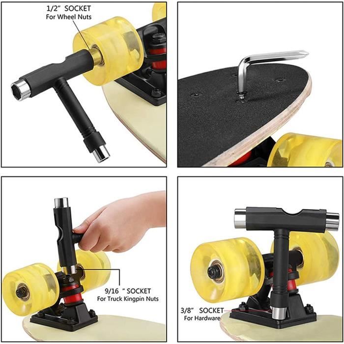 Outil Clé Multifonction T Pour Réparation Skate Roller Longboard