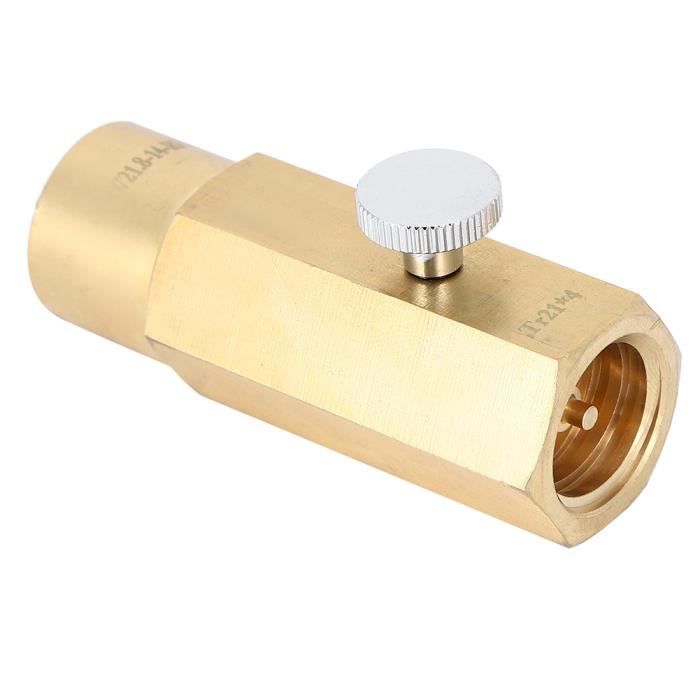 Benefischl Adaptateur Station Remplissage CO2 - Connecteur Valve Charge Pour Petits Réservoirs Soudage