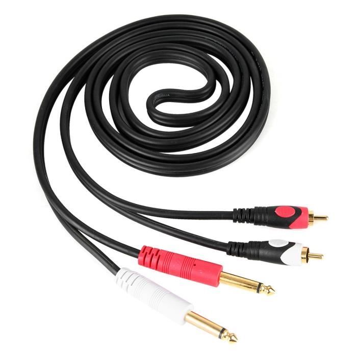 Yosoo 3.5mm Câble Adaptateur Audio Mâle à 2 Adaptateur de Câble de