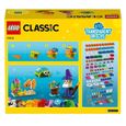LEGO® 4+ Classic 11013 Briques transparentes créatives, Jeu de construction en briques incluant des animaux pour enfants-4
